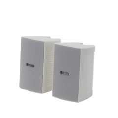 Altavoz de Montaje en Pared, 2 vias, Woofer 4 in, Tweeter 1 in, IPX3, 8 ohms, 70/100V, Color Blanco, Par