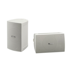 Altavoz de Montaje en Pared, 2 vias, Woofer 4 in, Tweeter 1 in, IPX3, 8 ohms, 70/100V, Color Blanco, Par