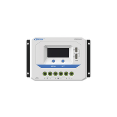 Controlador Solar de Carga PWM 12/24V 60 A, Salida USB, con Display