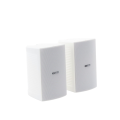 Altavoz de Montaje en Pared | 2 vias, Woofer 6.5 in, Tweeter 1 in | IPX3, 8 ohms, 70/100V | Color Blanco | Par