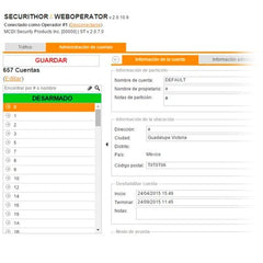 Licencia, Modulo acceso Web local o remota para operadores del Software de Monitoreo Securithor v 2.0