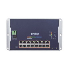 Switch Industrial Administrable Capa 2 de Pared,16 Puertos PoE 802.3at Gigabit y 2 Puertos SFP