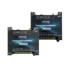 Convertidor de lectora para control de acceso (cableado a inalámbrico) / 1 Wiegand / 2 Relevadores / 2 Entradas / Hasta 1.6 KM de distancia