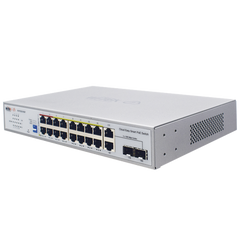 Switch PoE / Administración en la nube / Con 4 puertos 10/100 Mbsp PoE af/at / 2 Puertos Uplink 10/100 MBPS / Presupuesto 60 W / PoE hasta 250 metros / Soporta protocolo ONVIF