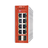 Switch L2+ PoE Industrial / Administración Cloud-Web-CLI / 8 Puertos PoE af/at 100/1000 Mbps / 2 Puertos SFP Gigabit / Presupuesto PoE 120 W / Protocolo ERSP (redundancia enlaces)