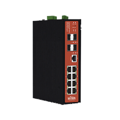 Switch Industrial administrable PoE, puerto 1-2 PoE 24/48. puertos 3-8 puertos 802.3 af/at/bt, hasta 60 W