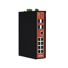 Switch Industrial administrable PoE, puerto 1-2 PoE 24/48. puertos 3-8 puertos 802.3 af/at/bt, hasta 60 W