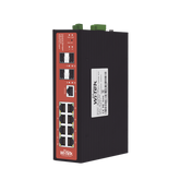Switch Industrial administrable PoE, puerto 1-2 PoE 24/48. puertos 3-8 puertos 802.3 af/at/bt, hasta 60 W