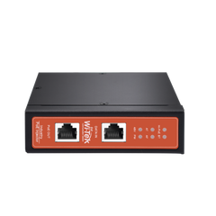 Inyector PoE Industrial / DC entrada 12-57V / PoE salida de Hasta 90W / Carcasa de Metal / Riel DIN / Aplicaciones CCTV