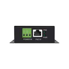 Convertidor PoE Industrial / Entrada PoE 802.3 af/at / Salida PoE pasivo 24V / Conexión plug and play / Alcance de hasta 100 metros / Ideales para Enlaces Inalámbricos