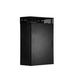 Gabinete de Montaje en Pared TrueEdge™, Con 6 UR para Equipo Activo y 6 UR para Paneles de Parcheo, Fabricado en Acero, Color Negro