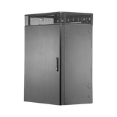 Gabinete de Montaje en Pared TrueEdge™, Con 9 UR para Equipo Activo y 9 UR para Paneles de Parcheo, Fabricado en Acero, Color Negro
