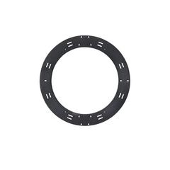 Raqueta de Almacenamiento y Gestión de Holgura Para Cables, de 24 in de Diámetro, Instalación en Pared o en Rack, Incluye 8 Cintas de Contacto de 12 in, Color Negro