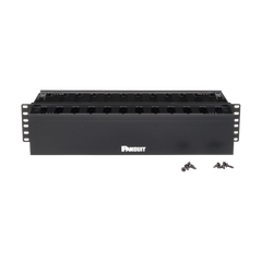 Organizador de Cables Horizontal PatchLink, Doble (Frontal y Posterior), Para Rack de 19in, 2UR