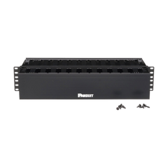 Organizador de Cables Horizontal PatchLink, Doble (Frontal y Posterior), Para Rack de 19in, 2UR