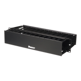 Organizador de Cables Horizontal PatchLink, Doble (Frontal y Posterior), Para Rack de 19in, 2UR