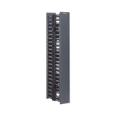 Organizador Vertical NetRunner, Doble (Frontal y Posterior), de 22.5 UR, 4.9in de Ancho, Color Negro