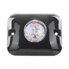 Luz Oculta Ultra Brillante con 12 LED, Color Ambar