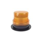 Burbuja brillante de Larga Vida Útil con 8 LEDs, color ámbar, domo ámbar, 12Vcd