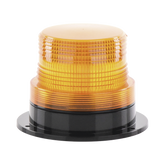 Burbuja Brillante de Larga Vida Útil, con 8 LEDs Color Ambar, Domo Ambar, 110 Vca