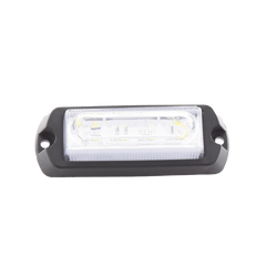 Luz Auxiliar Ultra Brillante de 8 LED, color Ámbar / Claro , con mica transparente.