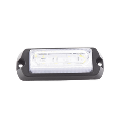 Luz Auxiliar Ultra Brillante de 8 LED, color Ámbar / Claro , con mica transparente.