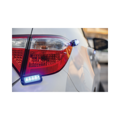 Luz Auxiliar Ultra Brillante X13 de 4 LEDs, Color Azul, con mica transparente