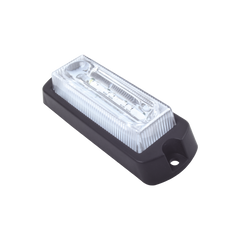 Luz Auxiliar Ultra Brillante de 8 LED's en color Rojo/Azul con mica transparente