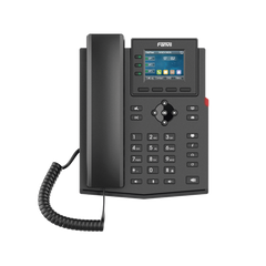 Teléfono IP empresarial para 4 líneas SIP con pantalla LCD de 2.4 pulgadas a color, Opus y conferencia de 3 vías, PoE.