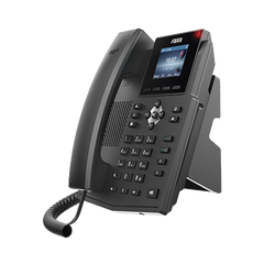 Teléfono IP empresarial para 4 líneas SIP con pantalla LCD de 2.4 pulgadas a color, Opus y conferencia de 3 vías, PoE.