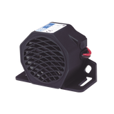 Alarma de reversa vehicular, 12-24 Vcc, 107 dBA