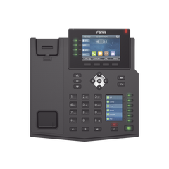 Teléfono IP Empresarial con Estándares Europeos, 16 líneas SIP con pantalla LCD a color 3.5", 30 teclas DSS/BLF, puertos Gigabit, IPv6, Opus y conferencia de 3 vías, PoE/DC