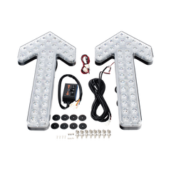 Flechas directoras de tráfico LED de 24 Pulgadas en color ámbar con 240 LED