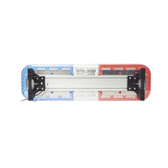 Barra de luces de 47" rojo/azul, 88 LED, con control de tráfico en color rojo/azul, ideal para equipar unidades de seguridad pública