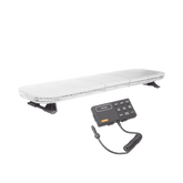 Barra de luces de 47" rojo/azul, 88 LED, con control de tráfico en color ámbar, ideal para equipar unidades de seguridad publica
