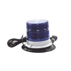 Baliza led pulso, 12-24vdc, 11 patrones de flash, montaje de imán de vacío, azul