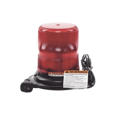 Baliza LED color rojo con montaje magnético de succión de 7" de altura