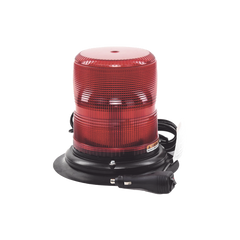Baliza LED color rojo con montaje magnético de succión de 7" de altura