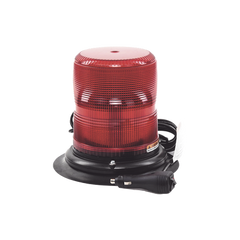 Baliza LED color rojo con montaje magnético de succión de 7" de altura