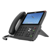 Teléfono IP Android Empresarial para 20 lineas SIP, pantalla táctil, Wi-Fi y Bluetooth, PoE, hasta 112 botones DSS, puertos Gigabit, soporta recepción de video.