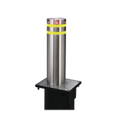 Pilona o Bolardo Neumático / 100% Acero Inoxidable / Alta Velocidad / 275MM Diámetro / Acabado de Lujo