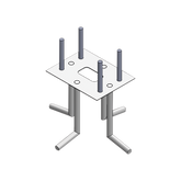 Ancla Para Sujeción al Piso Compatible con Todas las Barreras Vehiculares XB, XBF y XBS