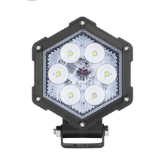 Luz de Trabajo Ultra brillante, 6 Led, 2200 Lumenes, 30 watts, 12-24 Vcc