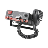 Sirena Vehicular de 100W de Potencia, Con Switch Giratorio de 6 posiciones, Micrófono de Uso Rudo e Interconexión a Radio