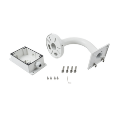 Montaje Universal de Pared con Cuello de Ganso y Caja de Conexiones / Compatible con Cámaras Domo y Bala