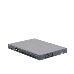 Switch Administrable Capa 3, 12 Puertos SFP de 10G, 8 Puertos 10/100/1000T, Con Alimentación Redundante (2 Fuentes de Alimentación AC).