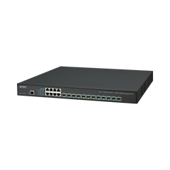 Switch Administrable Capa 3, 12 Puertos SFP de 10G, 8 Puertos 10/100/1000T, Con Alimentación Redundante (2 Fuentes de Alimentación AC).