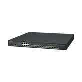 Switch Administrable Capa 3, 12 Puertos SFP de 10G, 8 Puertos 10/100/1000T, Con Alimentación Redundante (2 Fuentes de Alimentación AC).