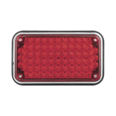 Luz de Advertencia de 6X4", Color Rojo, Ideal para Ambulancias