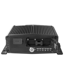 DVR Móvil / Multiplataforma / 4 Canales AHD + 2 canales IP/ Almacenamiento en Memoria Micro SD / H.265 / Chip IA Embebido / Soporta 4G / GPS